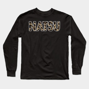 Awesome Proud Name Natsu Pattern Retro Anime Long Sleeve T-Shirt